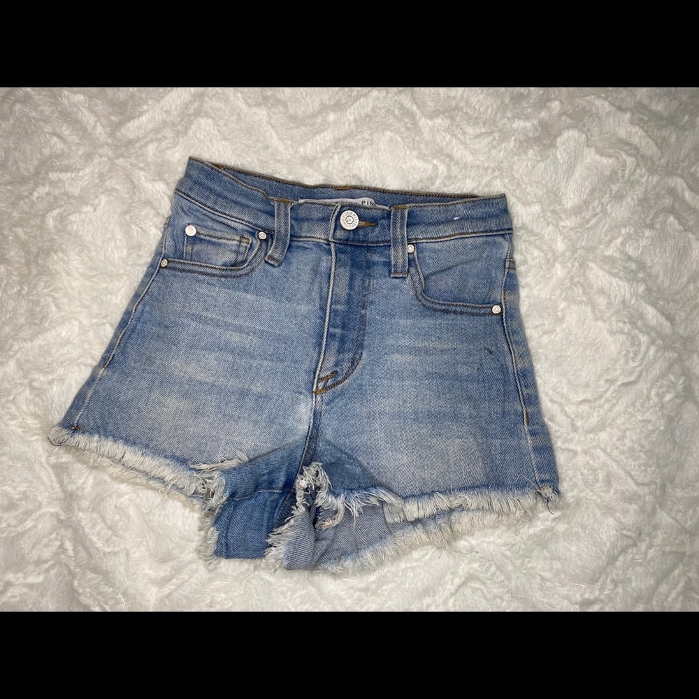 Celebrity Pink High Waisted Light Blue Jean short